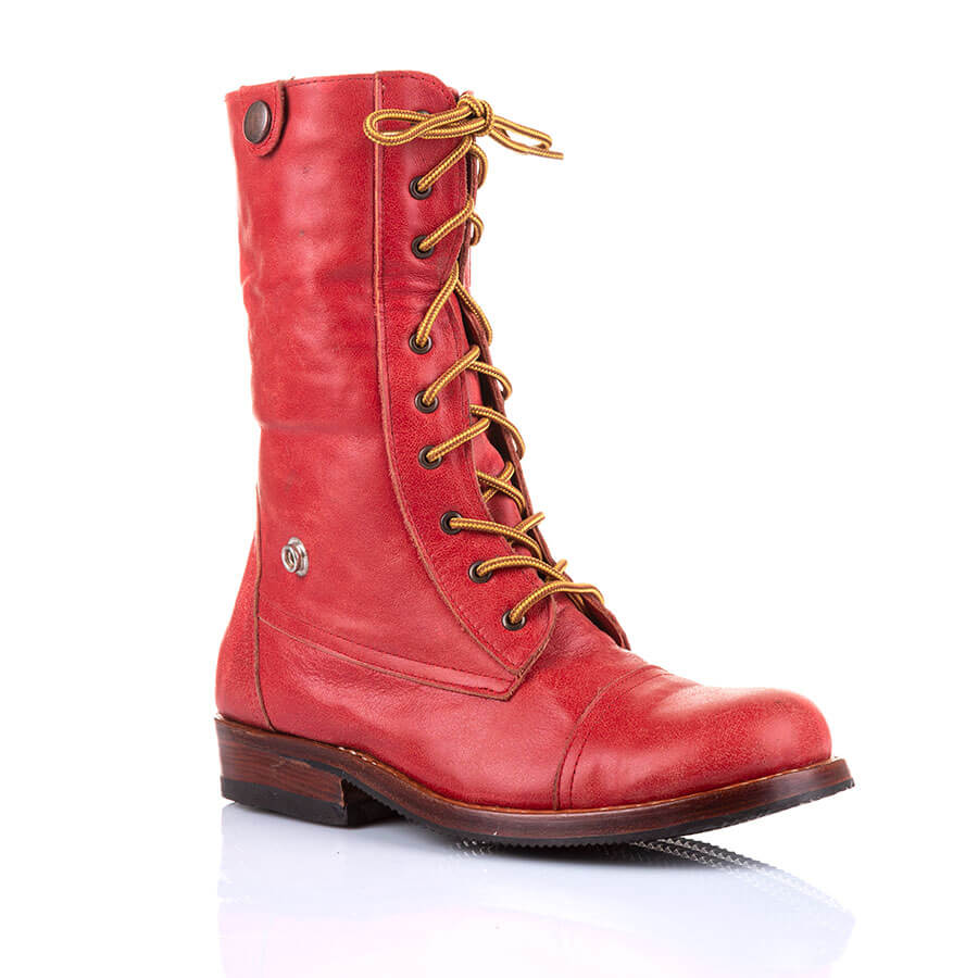 Leather Boots with Huipil - Handmade in Guatemala display picture 3